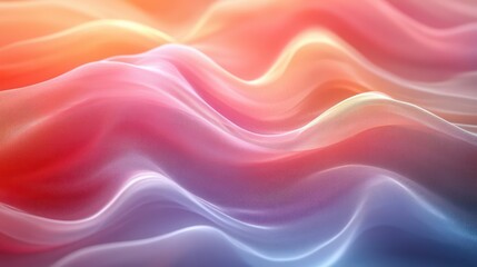 Fototapeta premium Subtle pastel waves blending into smooth organic gradients for a soft design