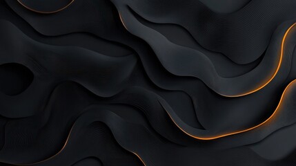 Obraz premium Sophisticated dark-themed abstract design with shadowy hues for a mysterious vibe.