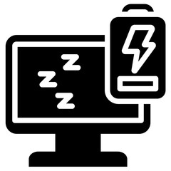 Deep Sleep Solid Black Icon