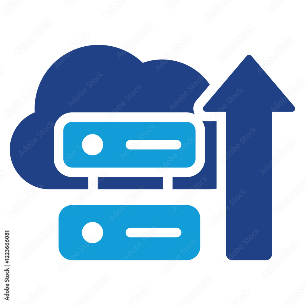 Poster optimized storage dual tone icon
