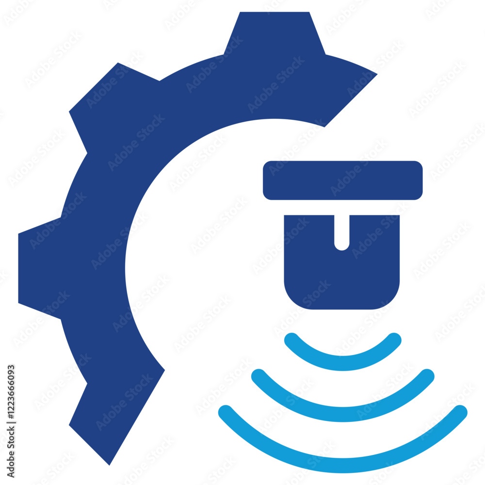 Poster efficient sensor dual tone icon