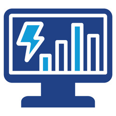 Energy Monitoring Dual Tone Icon