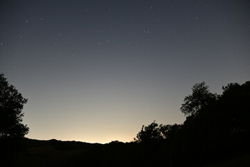 sunrise in the mountains