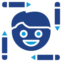 Human Centered Design Dual Tone Icon