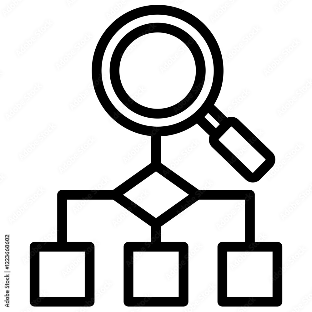 Poster Predictive Algorithm Outline Icon