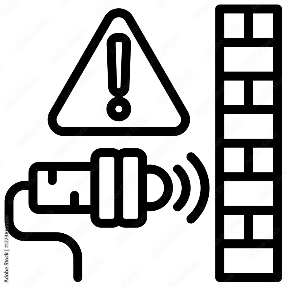 Poster Proximity Sensor Outline Icon
