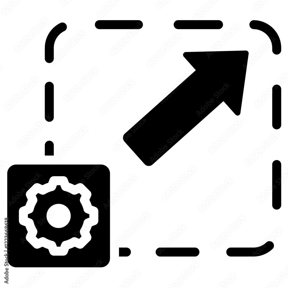Poster Scalable Architecture Solid Black Icon