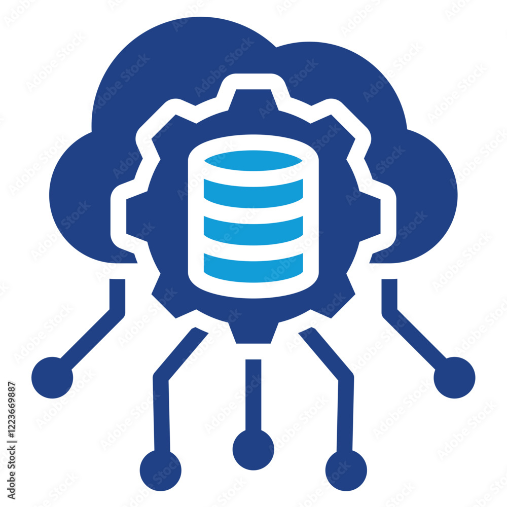 Poster Software Defined Storage Dual Tone Icon