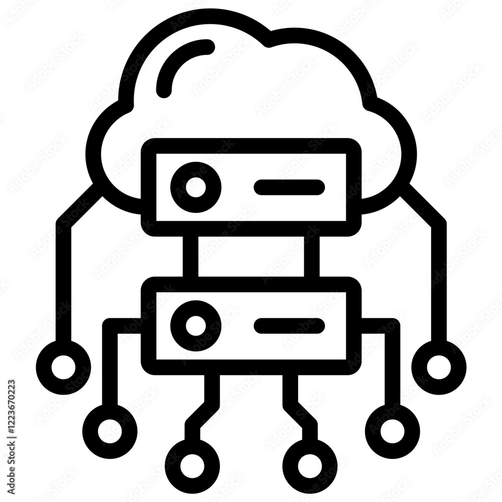 Poster Computing Resource Outline Icon