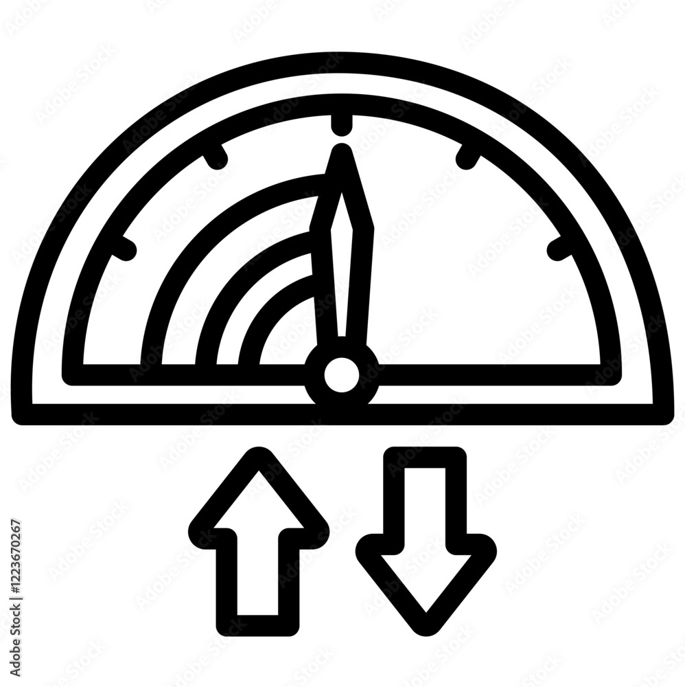 Poster network latency outline icon
