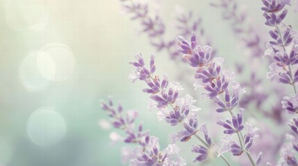 Obraz premium A Calming Background with Pastel Lavender and Mint Green