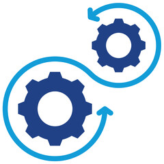 Process Alignment Dual Tone Icon