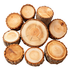 Natural Wood Cross Sections Stacked Rings Texture log eco pile tree warm brown  