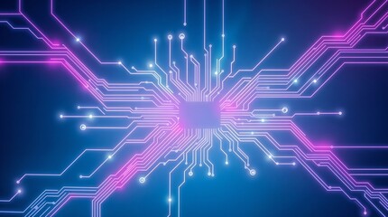 Abstract futuristic electronic circuit technology background