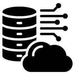 Big Data Solid Black Icon
