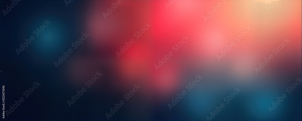 Aufkleber abstract background with smooth gradient of red, blue colors. soft blend of colors creates dreamy at