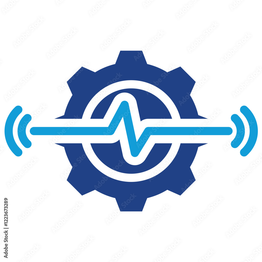 Poster advanced sensor dual tone icon
