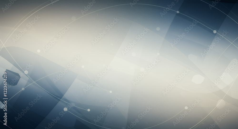 Poster abstract geometric background with soft gradients and subtle lines