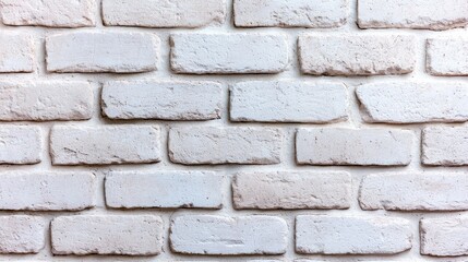 Fototapeta premium White brick wall texture background for design