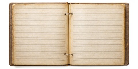 Open Vintage Notebook