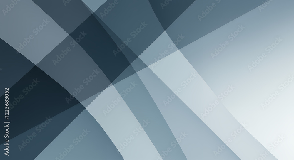 Poster abstract blue and gray geometric background with overlapping shapes and gradient