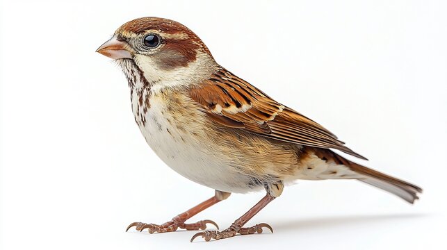 sparrow white background wildlife fauna animal identification stock photo commercial use studio photography birds predators aquatic animals cutout images digital design editorial use nature wild anima
