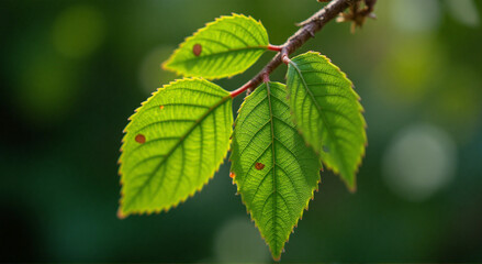 green leaves of a tree, leaf, nature, tree, plant, isolated, branch, leaves, spring, white, summer, foliage, nettle, flora, macro, green, garden, close-up, closeup, botany, season, beauty, forest, twi