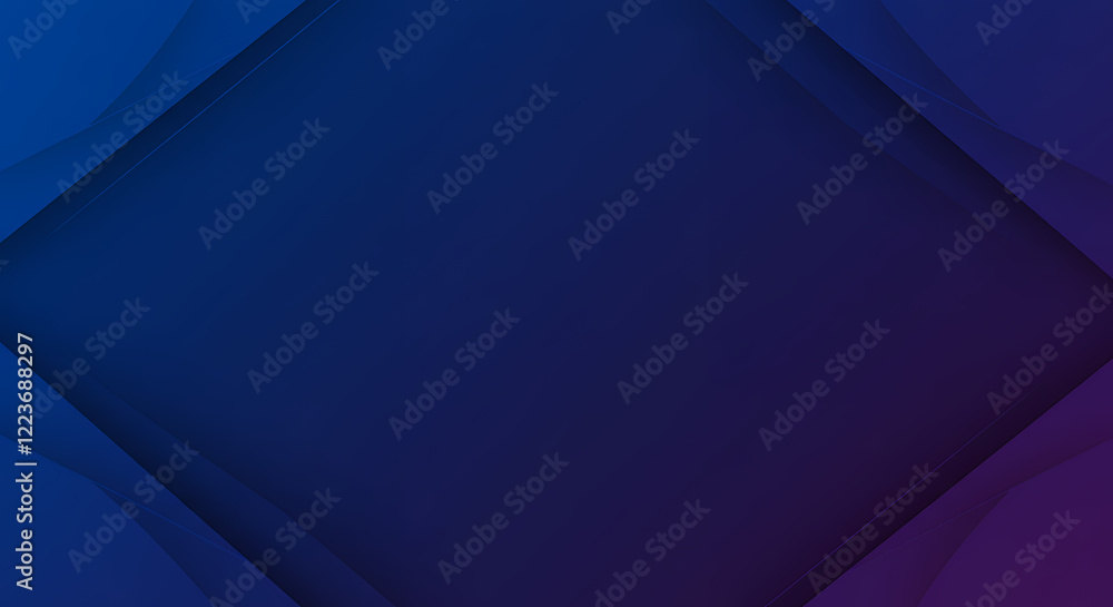 Poster abstract dark blue and purple gradient background with diagonal lines and layers