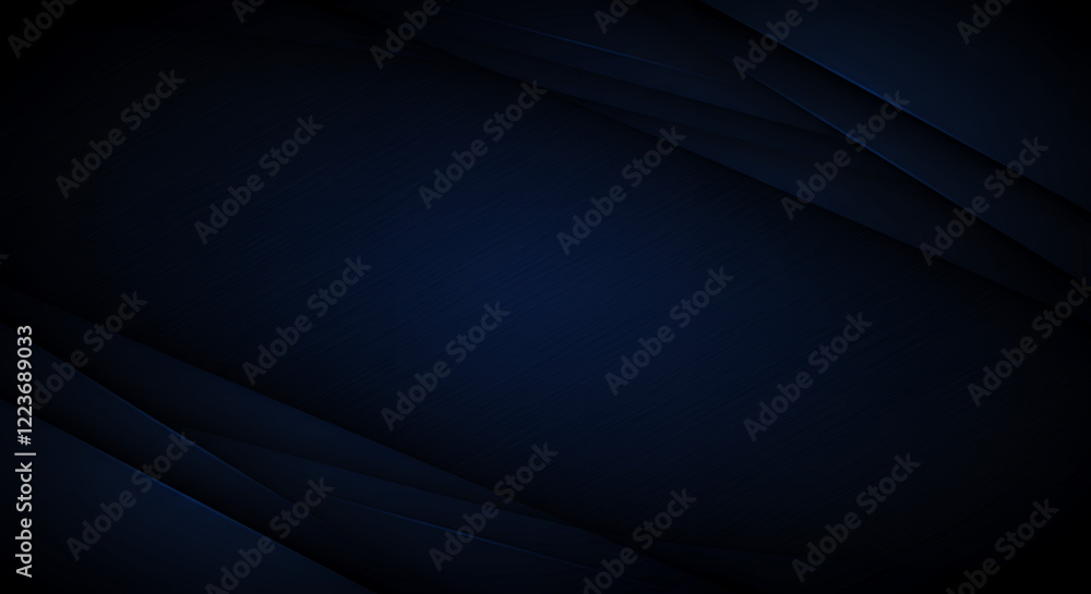 Poster abstract dark blue geometric background with diagonal lines and shadows