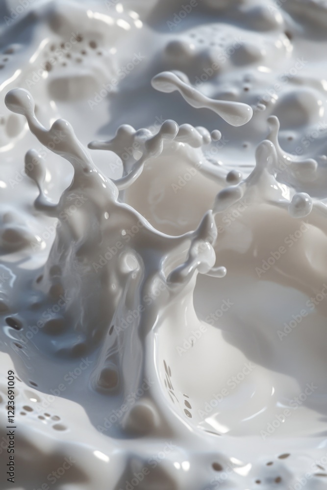 Poster a splash of white paint is splattered across the image, creating a sense of movement and energy. the