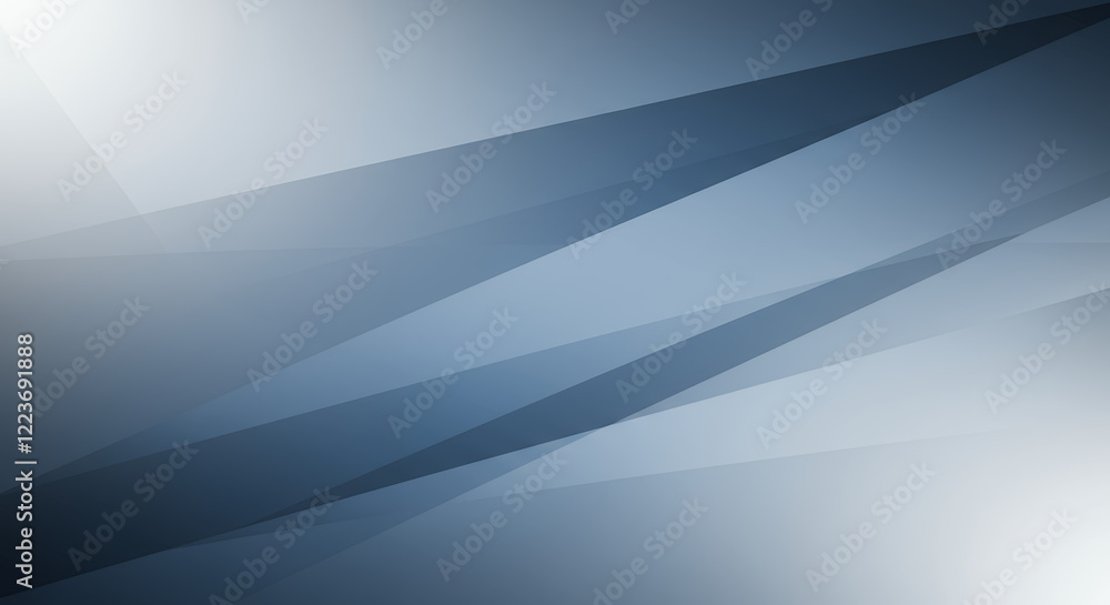 Poster abstract blue and gray geometric background with diagonal lines and overlapping shapes