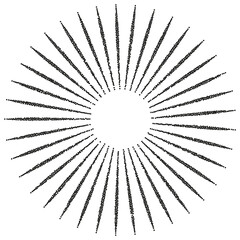 Obraz premium Sun or star icon on white background.