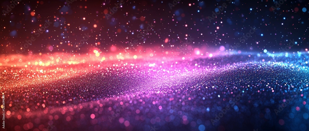 Poster panoramic high-speed movement with fast light technology concept on a light abstract background