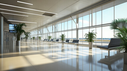  Futuristic Gateway: A Modern Airport Passenger Terminal