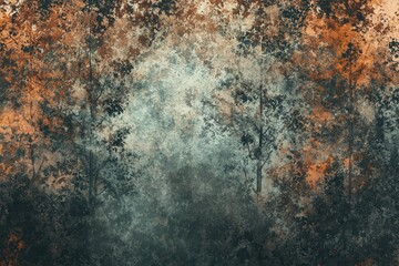   forest wallpaper with holographic texture and depth