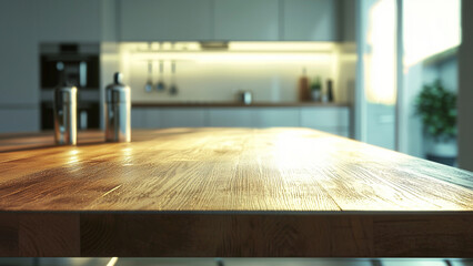 Fototapeta premium Modern kitchen table interior
