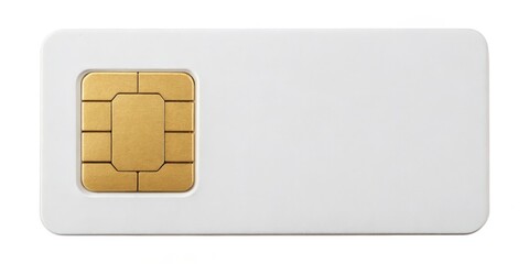 SIM Card on White Plastic Holder