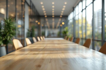 A modern office space characterized by glass walls and a minimalist design