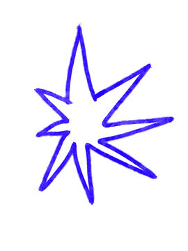 blue star icon scrapbook doodle planner