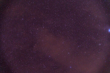 Fototapeta premium Constellation of stars on a cloudy day, clouds covering the stars.