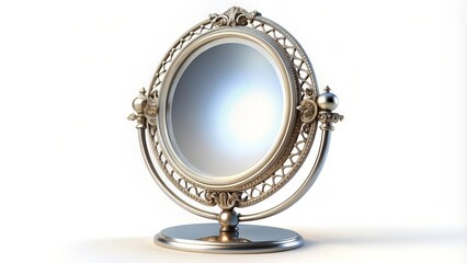 Obraz premium Oval Ornate Vanity Mirror
