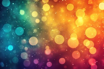 Obraz premium vibrant holographic abstract birthday background with futuristic style