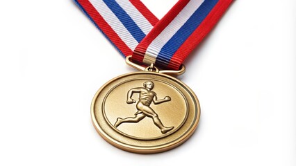 Gold Medal with Runner Design