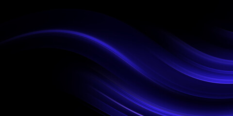 Fototapeta premium The modern tech background features glowing blue speed line beam explosion rays tails