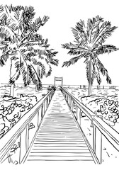 Boardwalk at the Ocean