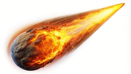 Flaming Meteoroid in Space