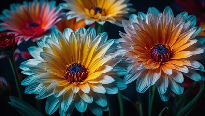 orange and yellow flowers