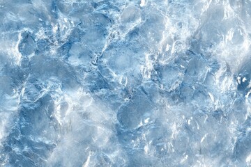 Abstract multilayered UHD image with holographic blue textures