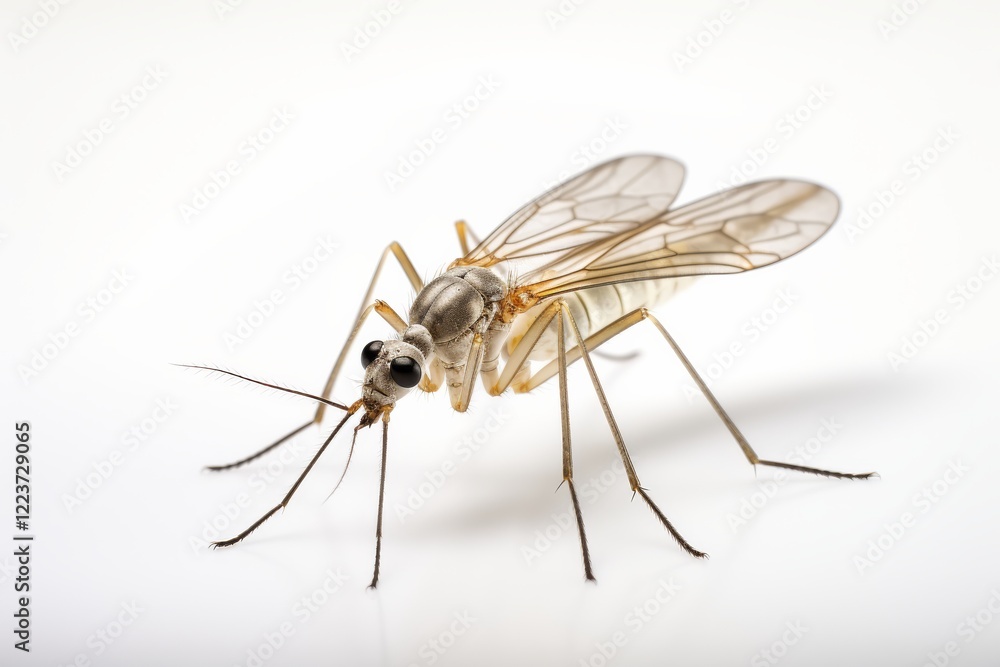 Poster intricate details of a delicate insect captured in a close-up view. generative ai