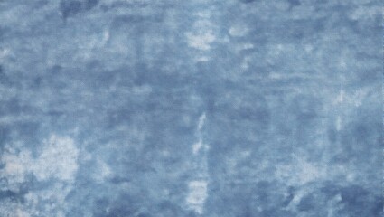 Obraz premium Vintage indigo cotton fabric with faded look soft texture